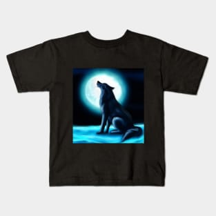 Wolf moon Kids T-Shirt